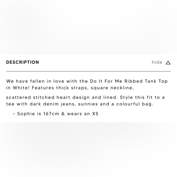 White Fox Do It For Me Ribbed Tank Top in
White with Red Hearts - Picture 5 of 11